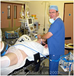 Patient with the Anaethetist at the Bristol Nuffield Hospital